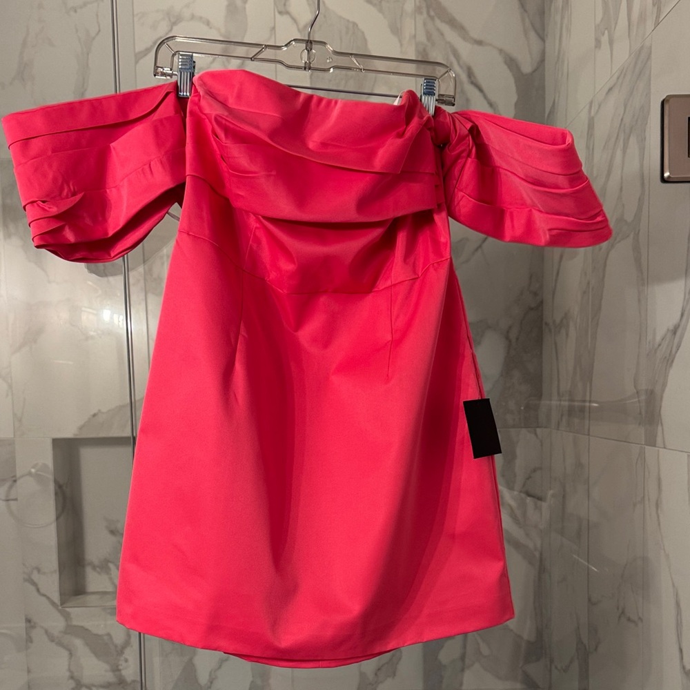 Lulu's Vibrant Mini Pink Dress
